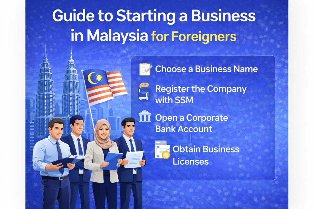 Guide to starting a business in Malaysia for foreigners with steps and requirements